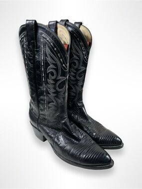 DAN POST vintage 90s teju lizard western boots